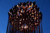 The Olympic Cauldron burns during the Closing Ceremony on Day 16 of the London 2012 Olympic Games at Olympic Stadium on August 12, 2012 in London, England. (Photo by Julian Finney/Getty Images)