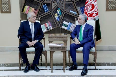 U.S. special envoy shares peace deal draft with Afghan president-officials in Kabul