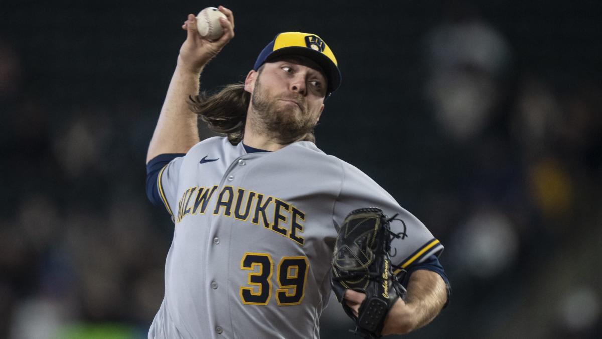 Brewers ace Corbin Burnes leaves game with pectoral strain