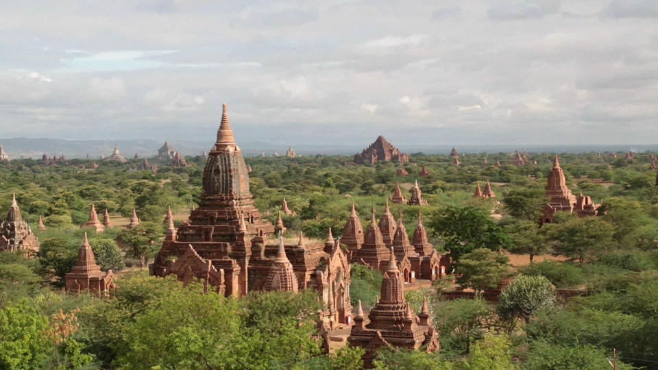 Buddhist art and architecture at the sacred site of Bagan in Myanmar.  / Credit: CBS News