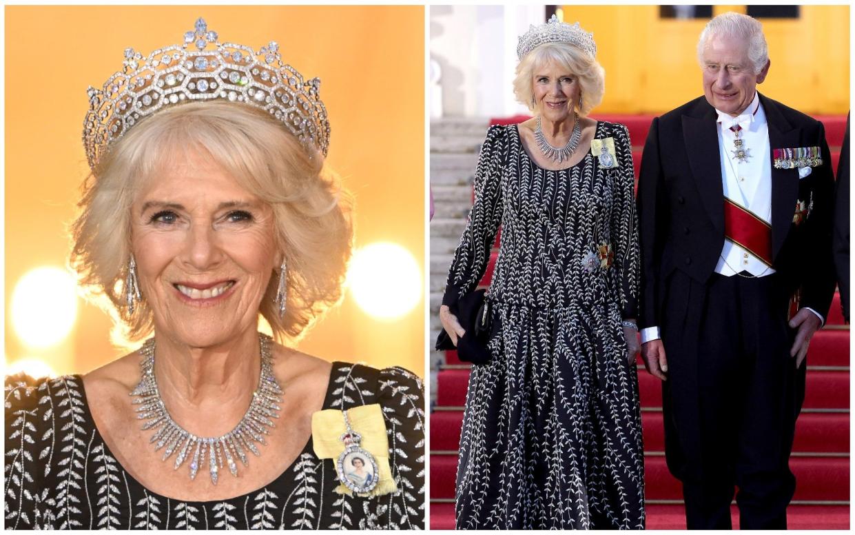 For her first state banquet Camilla selected items loaded with meaning and poignance - Getty