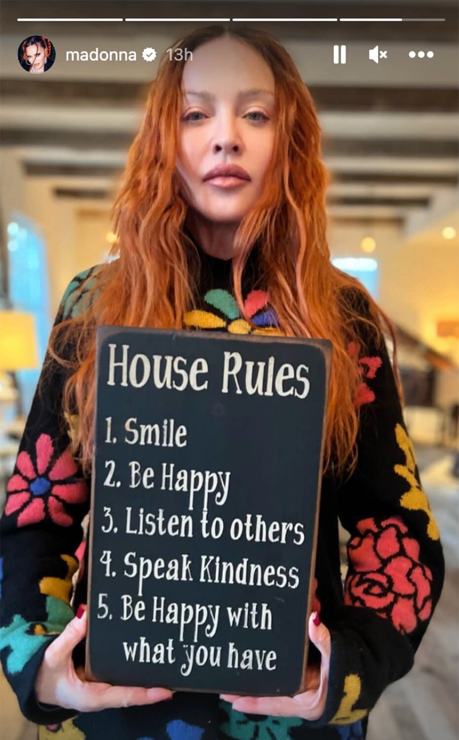 Madonna Shares Her 5 House Rules For Her Kids: ‘Be Happy With What You Have’