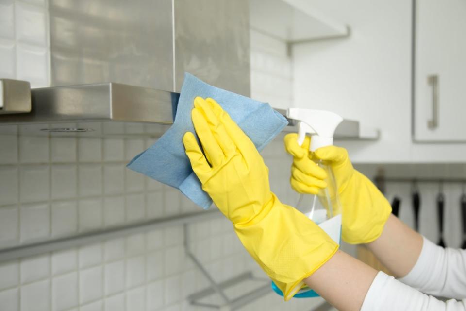 Cleaning kitchen vent