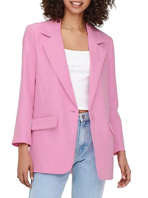 Only Lana-Berry Oversized Blazer. Image via The Bay.