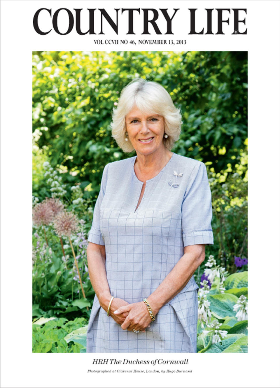 The Duchess of Cornwall previously appeared on a special edition cover in an issue edited by Prince Charles to mark his 65th birthday in 2013. (John Millar/Country Life)
