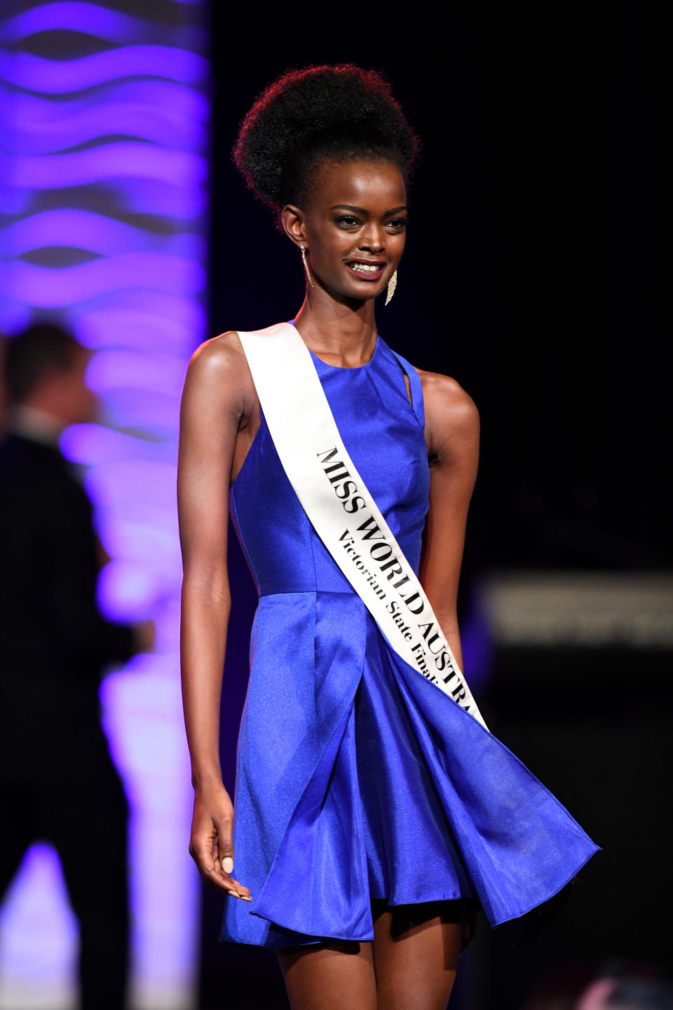 Adau Mornyang at the 2017 Miss World Australia National Final. Source: AAP