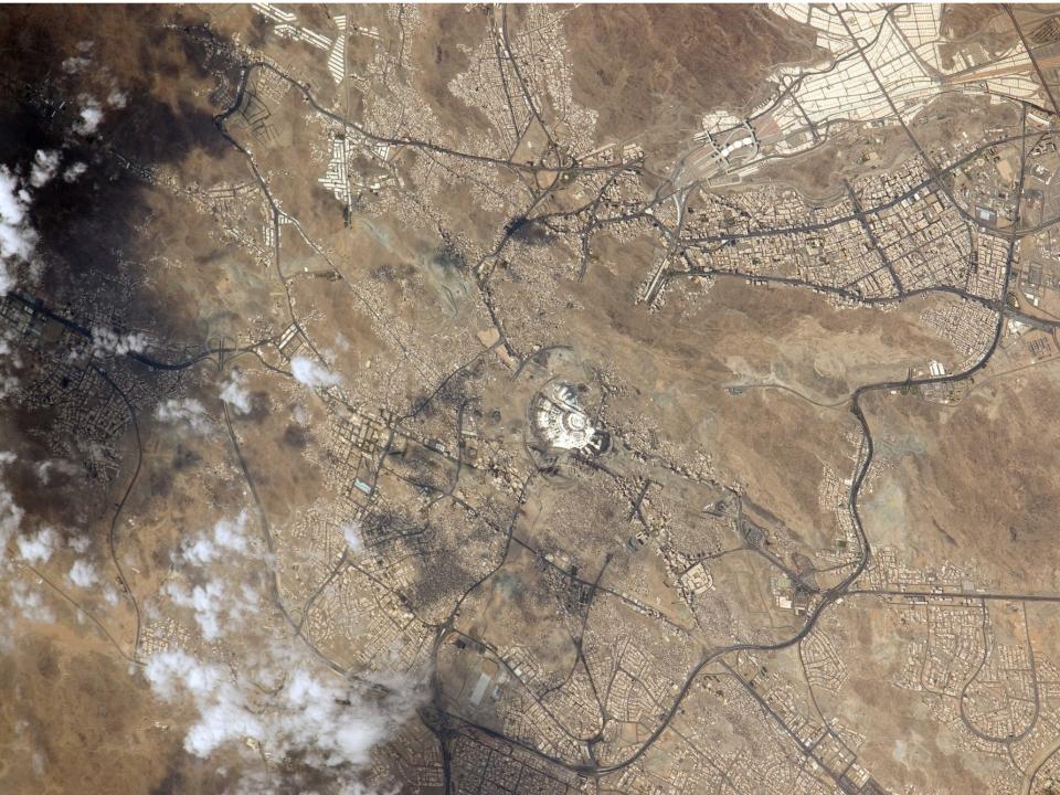 Mecca seen from an International Space Station.