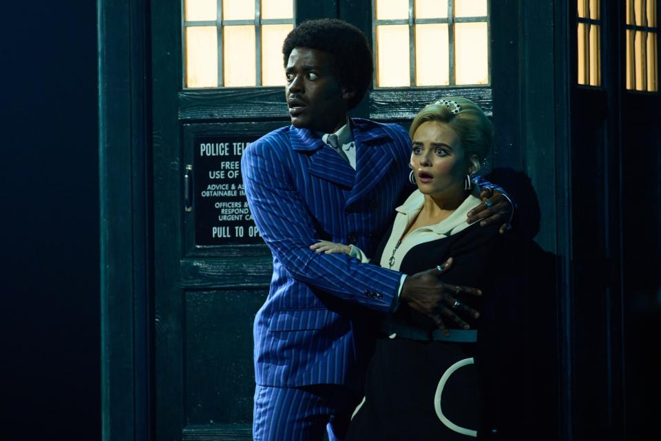 "The Devil's Chord" The Doctor (Ncuti Gatwa) and Ruby Sunday (Millie Gibson) in Doctor Who on Disney+