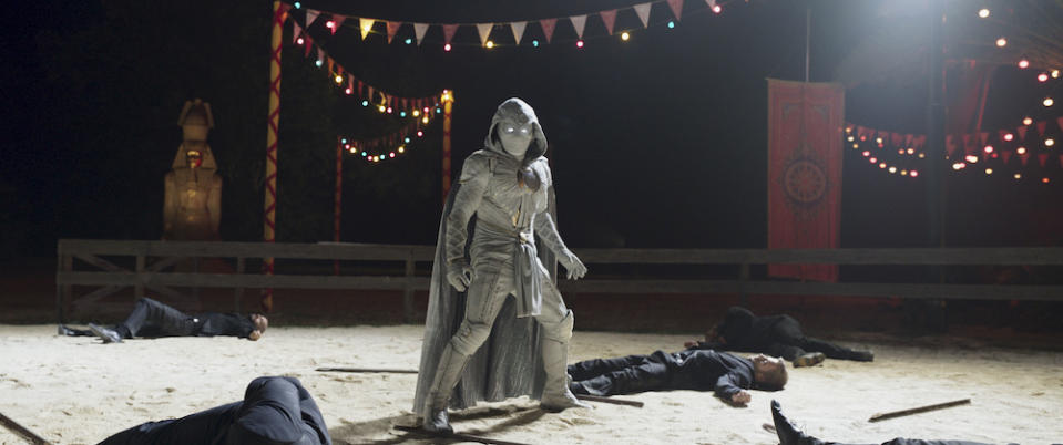 Moon Knight (Oscar Isaac) in Moon Knight. (Still: Marvel Studios)