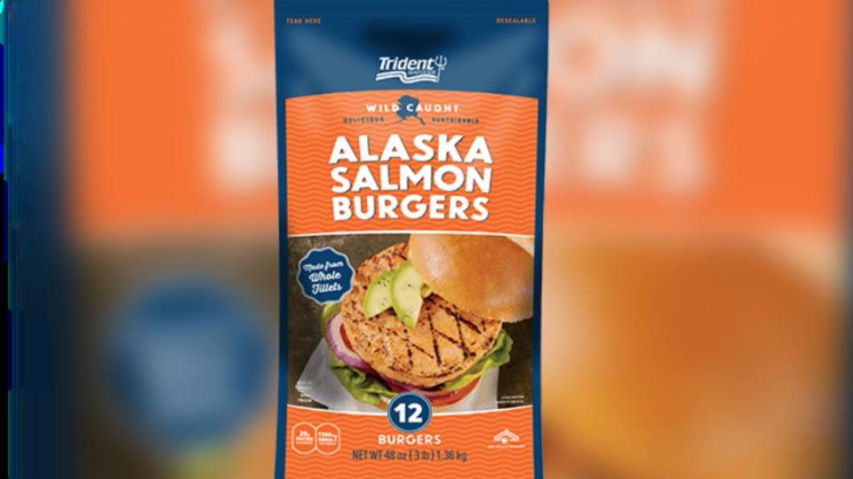 Trident阿拉斯加野生鮭魚漢堡（Wild Alaskan Salmon Burgers）。（圖／翻攝自 Costco）