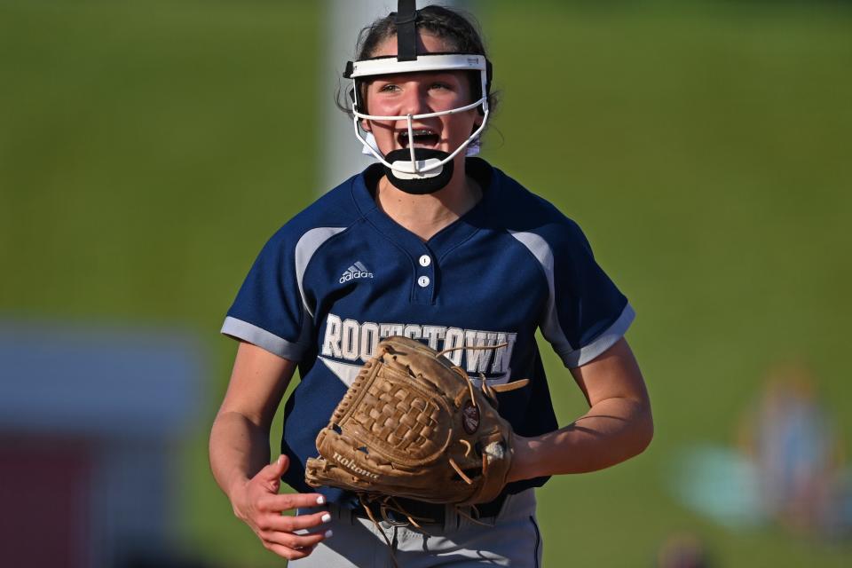 Rootstown starting pitcher Shelbie Krieger, shown in an earlier game, fought off an injury to finish off Tuesday's 4-3 win over Newton Falls.