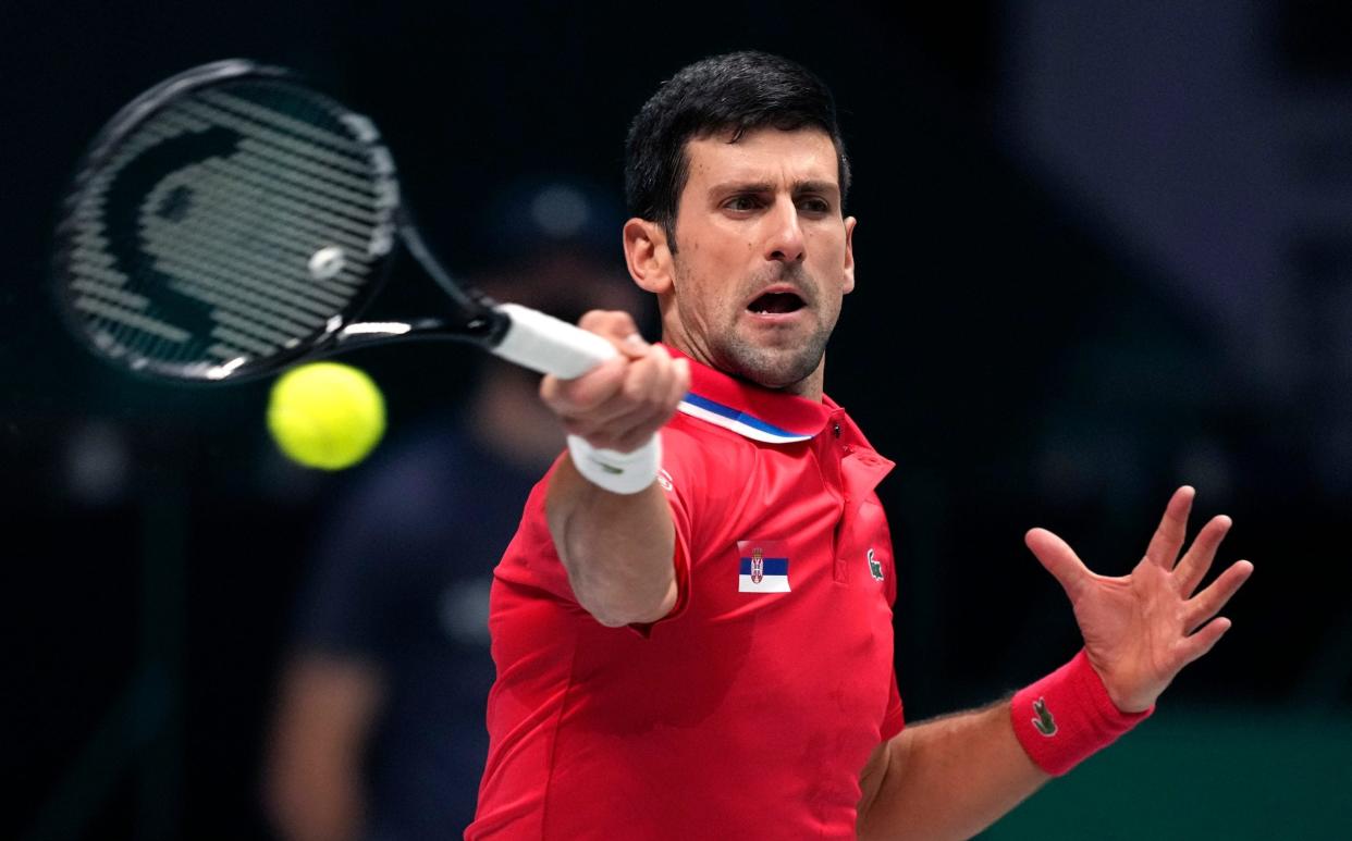 Novak Djokovic - Novak Djokovic will not be 'blackmailed' over vaccination status as father casts Australian Open doubts - AP