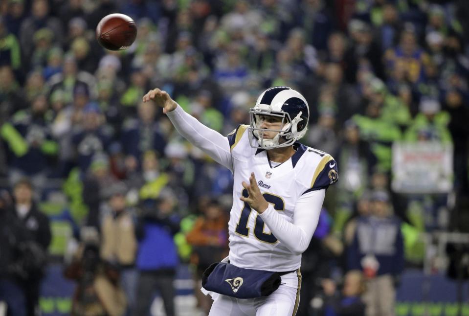 Jared Goff believes that the Rams' new offense will be going deep more. (AP)