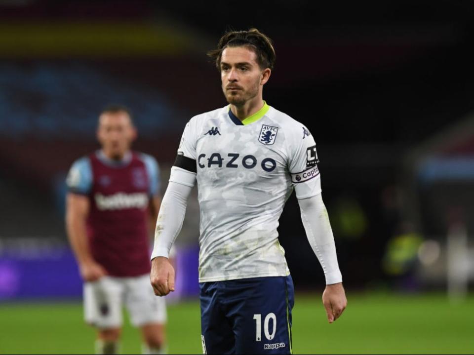 <p>Jack Grealish looks on after the final whistle</p>Getty Images