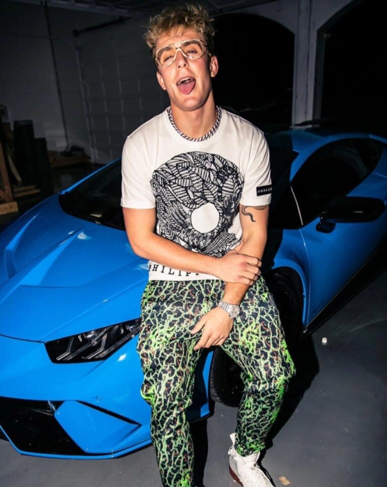 Jake Paul tiene una increíble colección de autos que forma parte de su fortuna