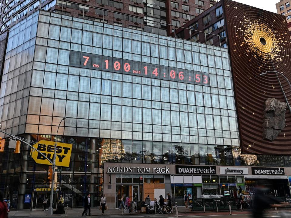 Climate Clock in New York City 2020 Dia Dipasupil:Getty Images 