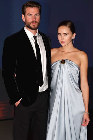 <p>Chris Hyde/Getty</p> Liam Hemsworth and Gabriella Brooks attend the NGV Gala 2023 at the National Gallery of Victoria on December 02, 2023 in Melbourne, Australia