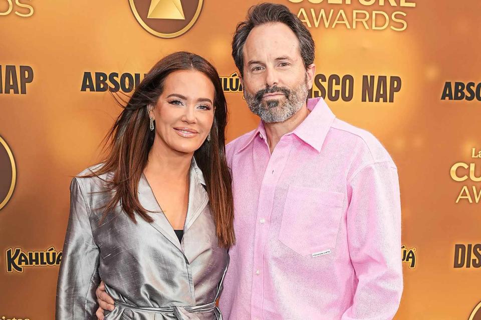 <p>John Nacion/Getty</p> Meredith and Seth Marks at the 2024 Las Culturistas Culture Awards