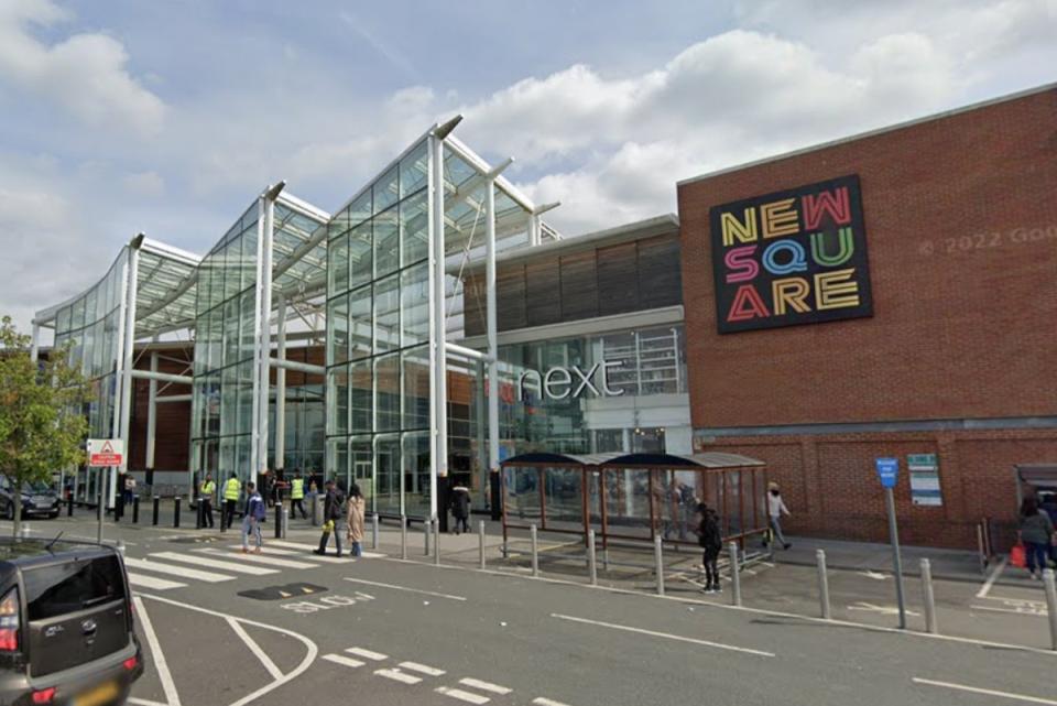 Police were called to New Square in West Bromwich on Sunday night (Google Maps)