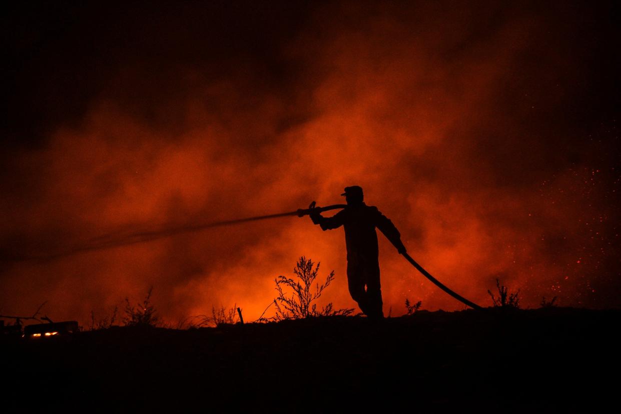 Turkey Wildfire (Copyright 2021 The Associated Press. All rights reserved)