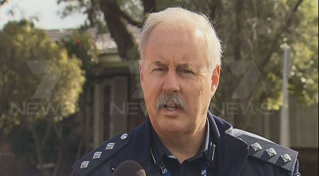 Inspector Peter Wheeler described the standoff situation as 'tense' and 'dangerous'. Picture: 7 News