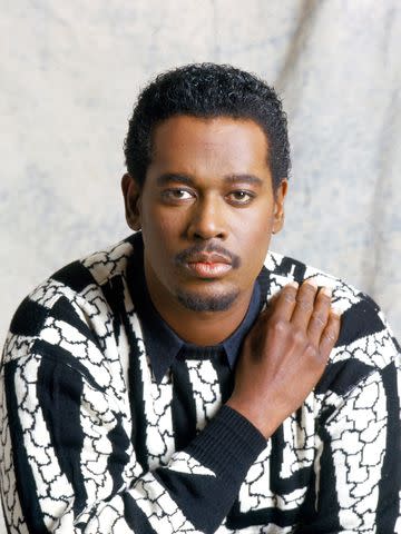 <p>David Corio/ Michael Ochs Archives/Getty</p> Luther Vandross in London in January 1987