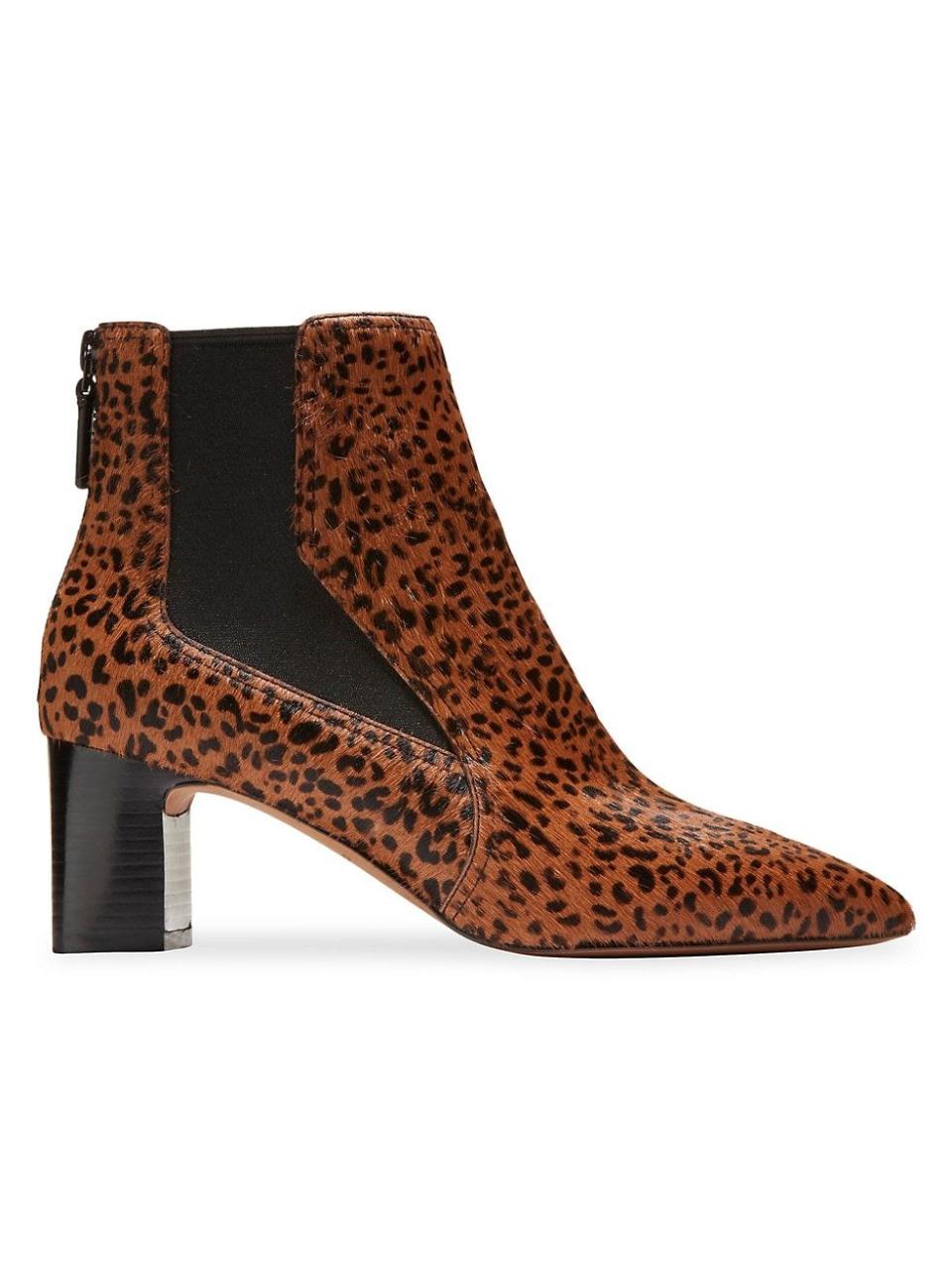 <p><strong>Cole Haan</strong></p><p>saksfifthavenue.com</p><p><strong>$139.99</strong></p><p>Animal print is a perfect more-exciting-than-neutral answer to neutral booties. </p>