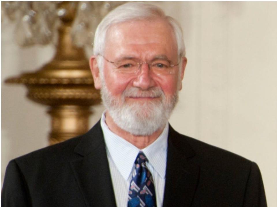 Former CDC Director Dr. William Foege is pictured on the left in 2012. Current CDC Director Dr. Robert Redfield is pictured on the left on June 23, 2020.