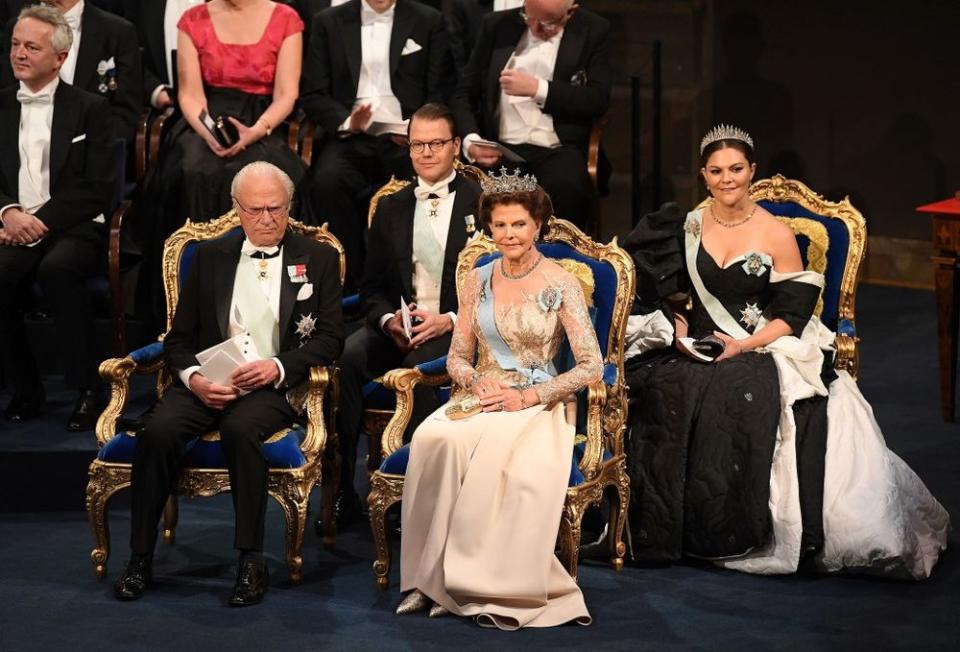 King Carl XVI Gustaf, Prince Daniel, Queen Silvia and Crown Princess Victoria | Pascal Le Segretain/Getty