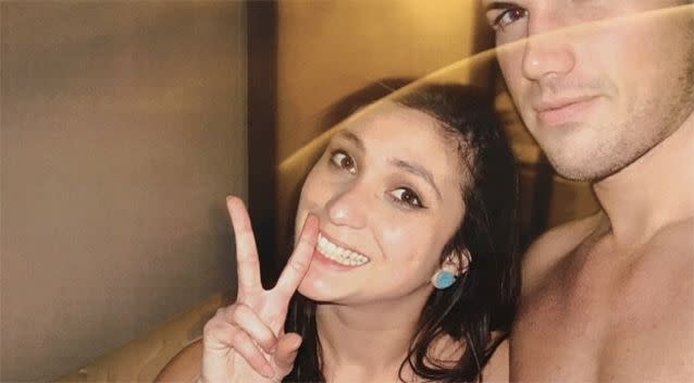 Warriena Wright and Gable Tostee on the night of her death. Photo: Supplied