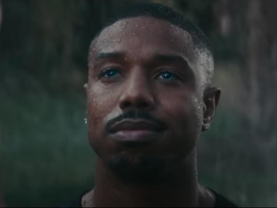 <p>Michael B Jordan en el anuncio del Super Bowl de Amazon 2021.</p> (YouTube/Amazon)