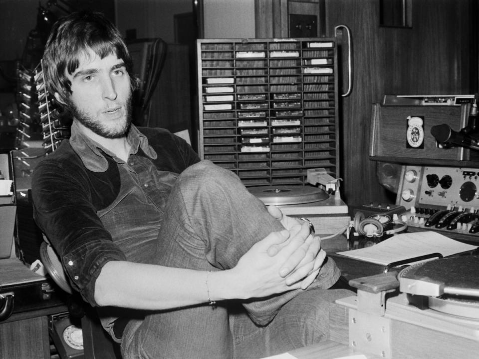 BBC DJ Johnnie Walker at work in 1971 (Getty Images)