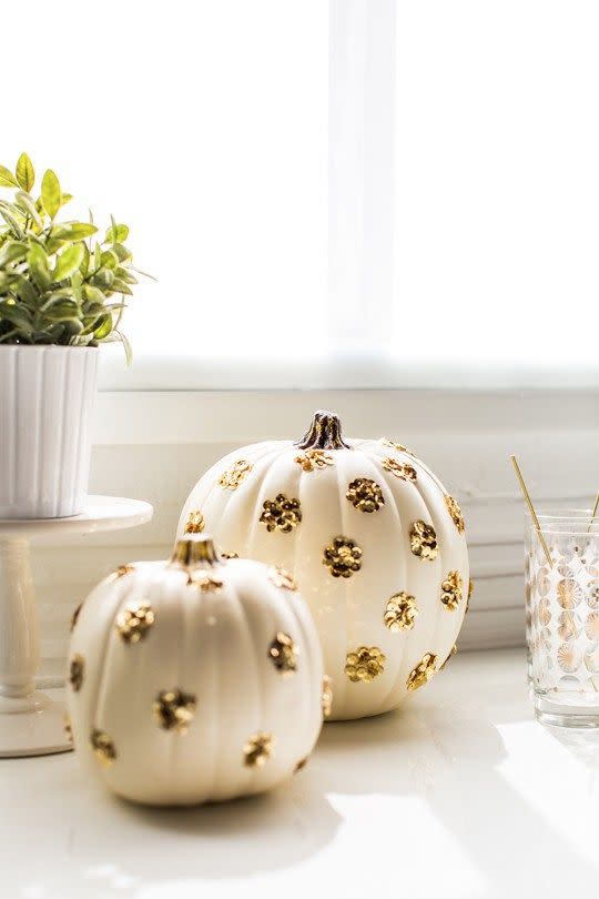 Sequin Polka Dot Pumpkins