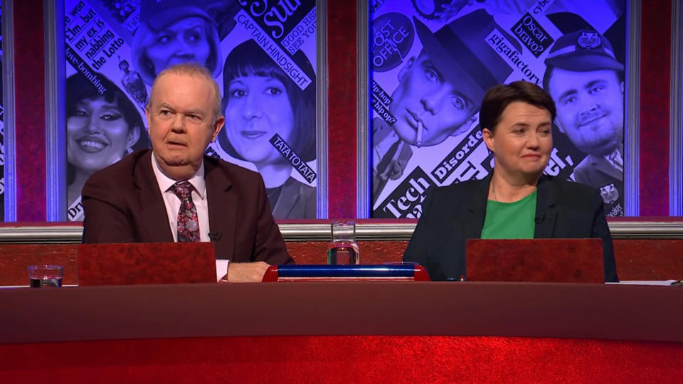 Ian Hislop and Ruth Davidson on Have I Got News For You. (BBC)