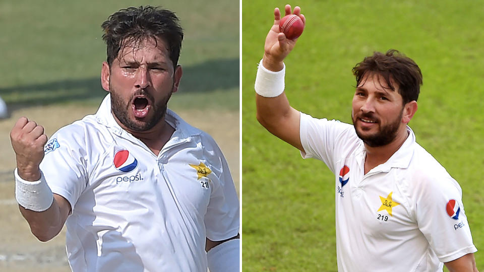 Yasir Shah bulldozed his way through New Zealand to take 10 wickets in a day. Pic: Getty