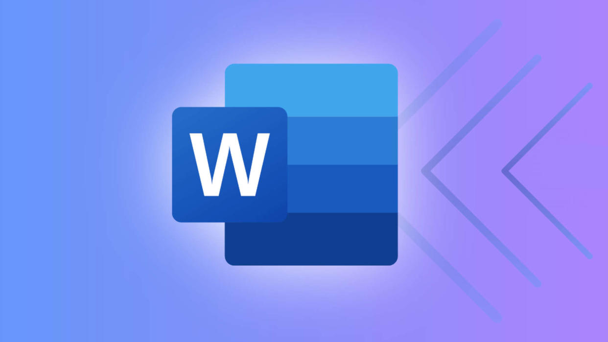  Microsoft Word logo on a colored background. 