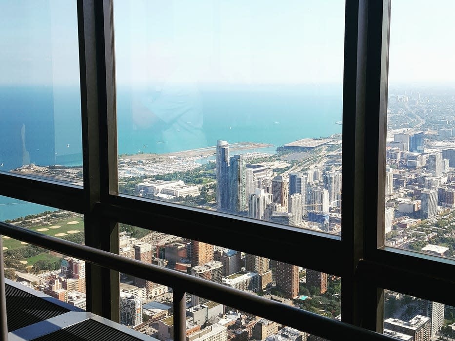 The view from the Willis Tower in Chicago