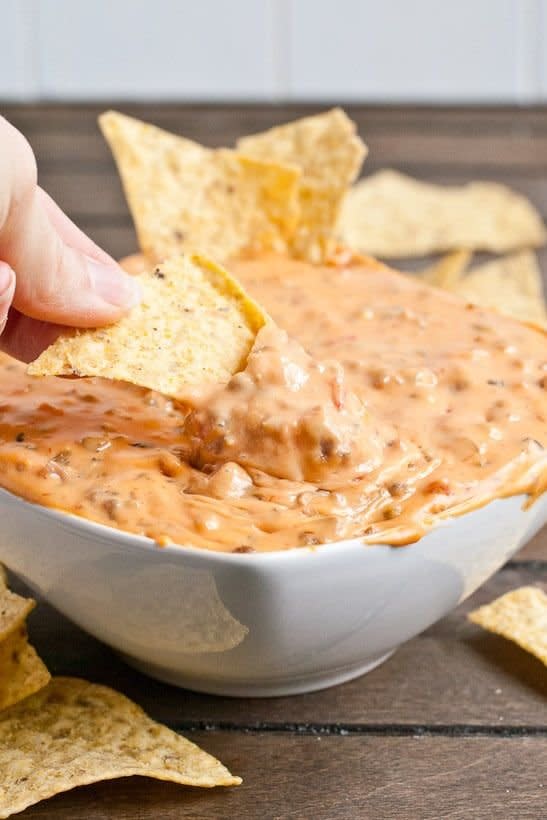 Three Ingredient Slow Cooker Queso