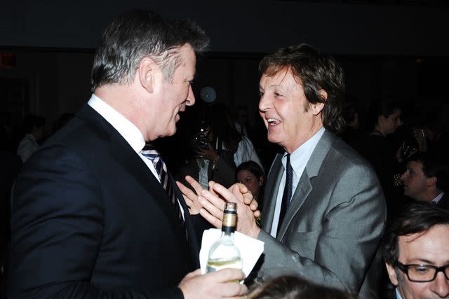 <p>JOE SCHILDHORN/Patrick McMullan via Getty Images</p> Alec Baldwin and Paul McCartney attend NRDC Forces For Nature Benefit at 583 Park Ave on March 30, 2009 in New York City.