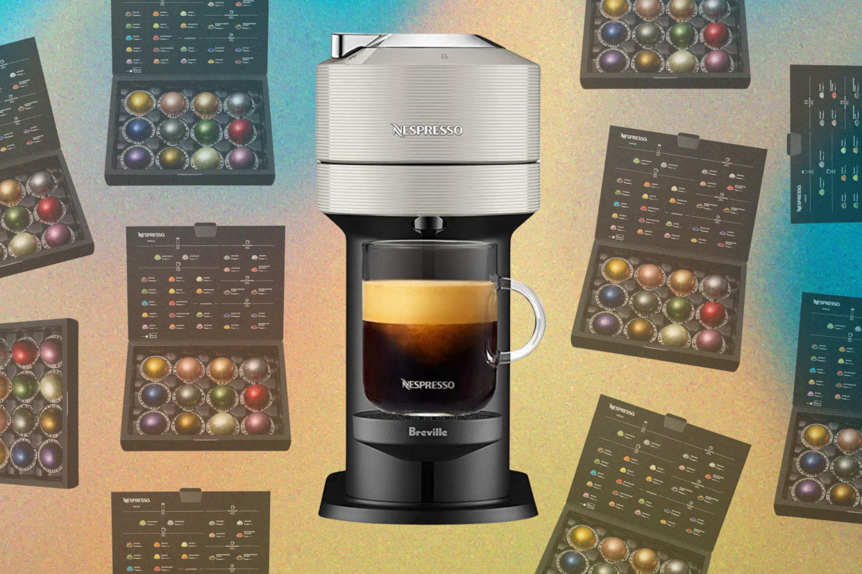 A ton of Nespresso machines are on sale — save up to 44% (Photos via Amazon), Nespresso Vertuo Next Coffee and Espresso Machine by Breville, Light Grey