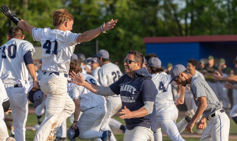 Ranney, shown celebrating after it won the Monmouth County Tournament championship over Red Bank Catholic, hosts Marlboro Monday in a Shore Conference Tournament quarterfinal.