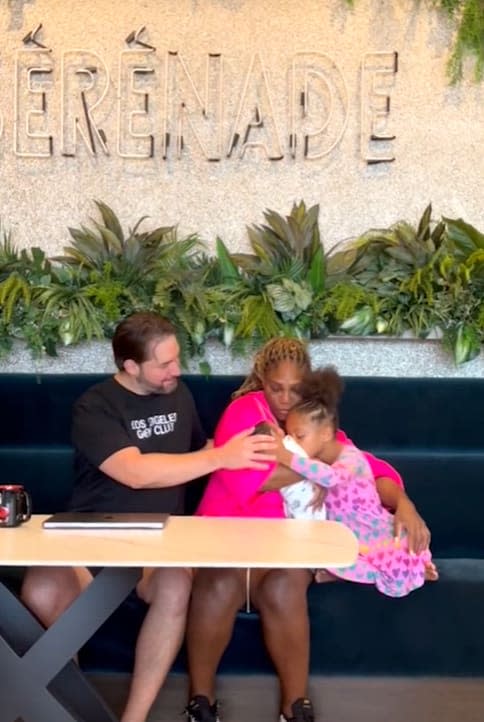 Serena Williams con sus hijas