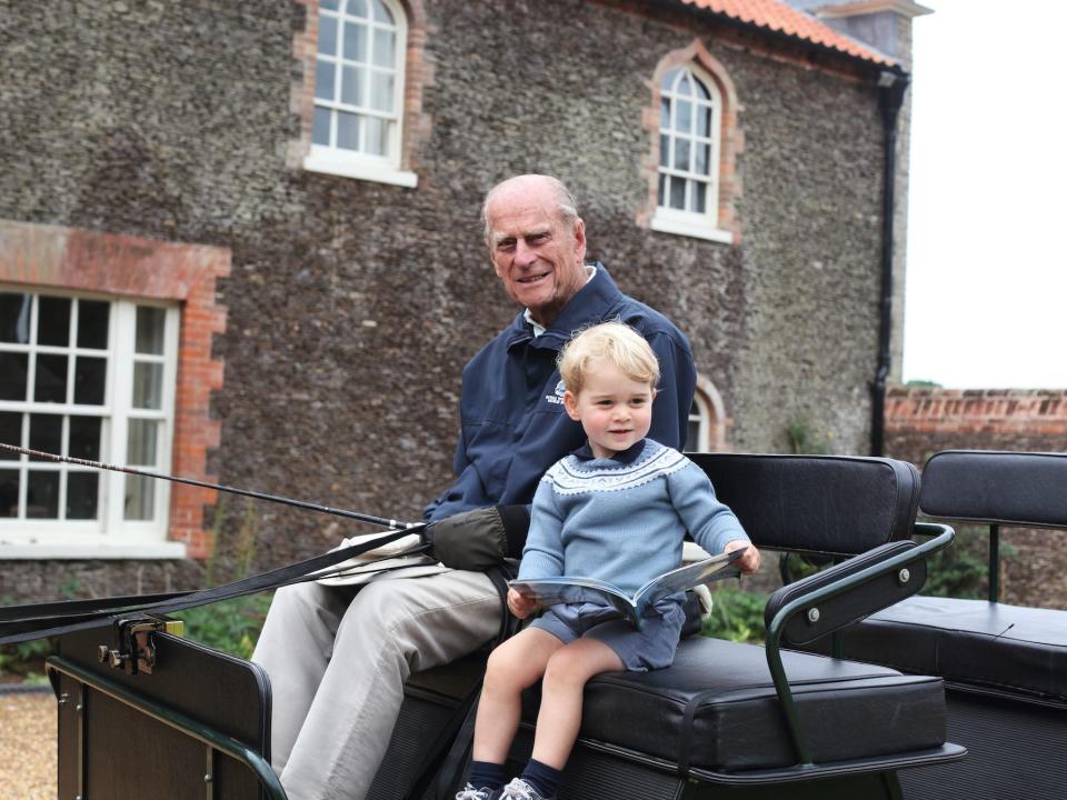 The Duke of Edinburgh and Prince George