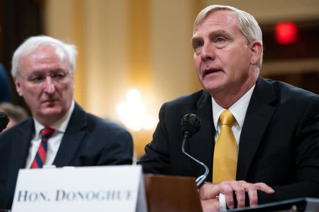 Richard Donoghue, former acting deputy attorney general, told the House's Jan. 6 select committee about former President Donald Trump's efforts to elevate an ally to head the Justice Department. (Photo: Bill Clark/CQ-Roll Call, Inc via Getty Images)