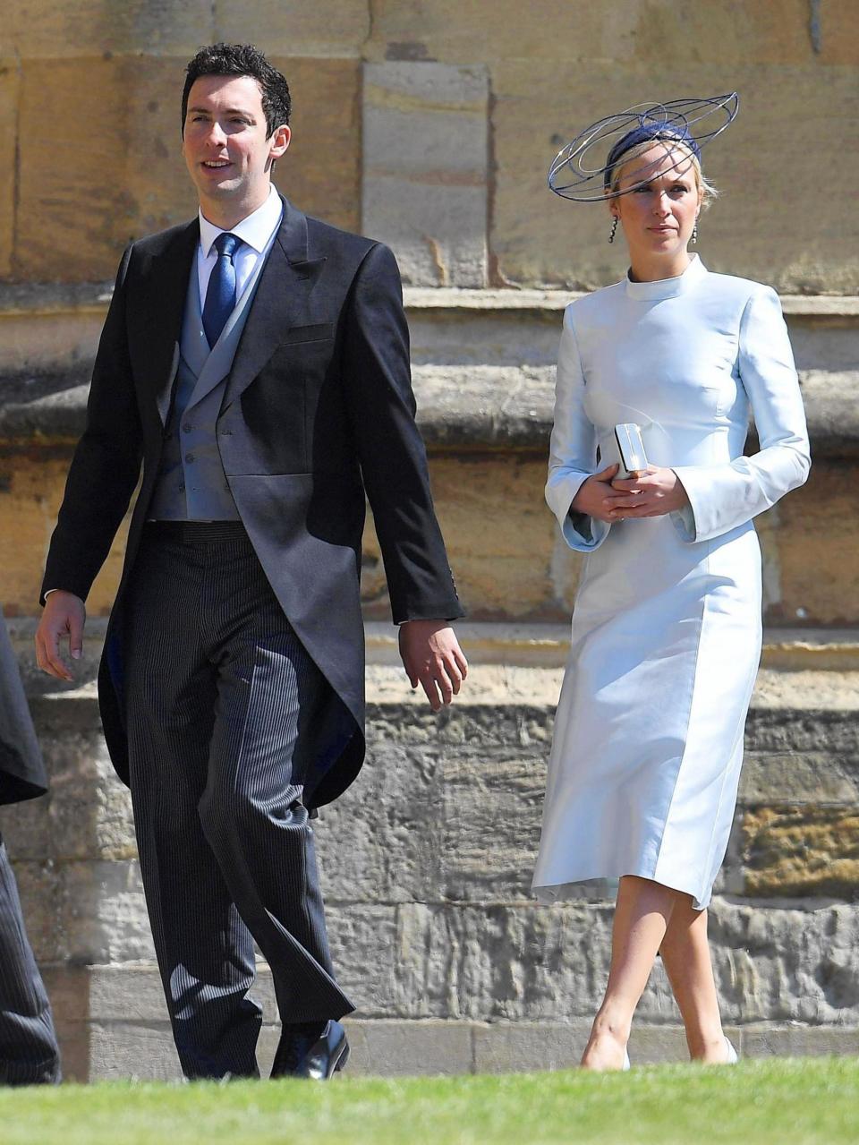 Misha Nonoo and Michael Hess at the wedding of Prince Harry and Meghan Markle (rex/shutterstock)