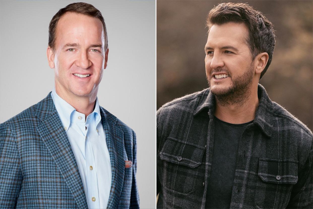 peyton manning, luke bryan