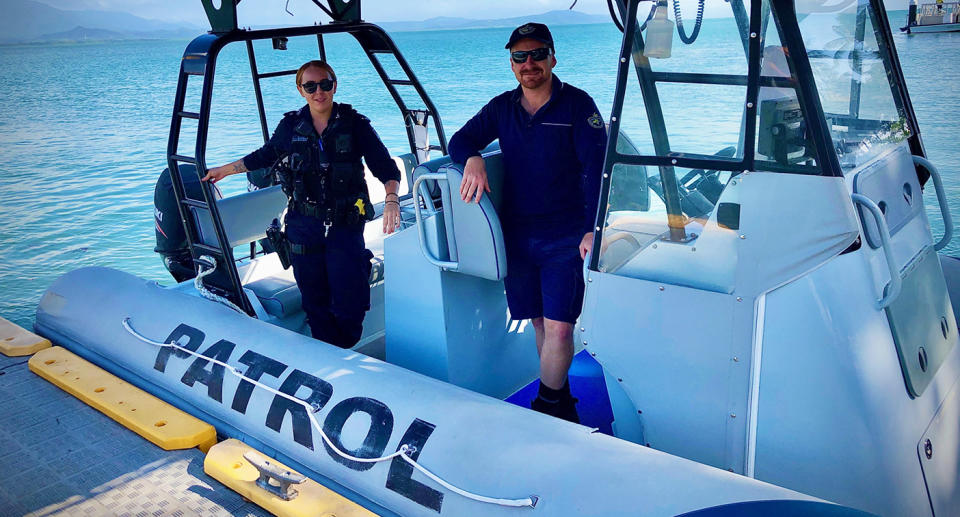 Port Douglas police on patrol for people breaking COVID-19 restrictions