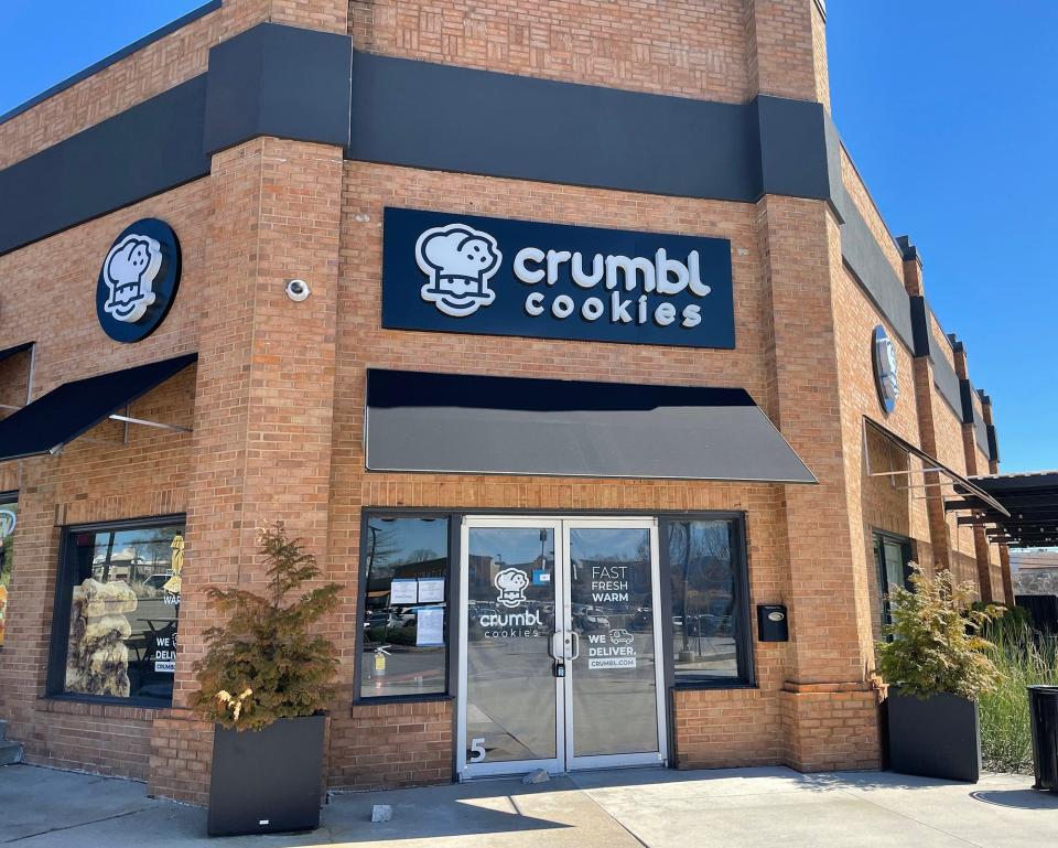 This photo from Mar. 13, 2022 shows the Crumbl Cookies store front at 195 Alps Rd. in Athens, Ga., scheduled to open May 17, 2022.
