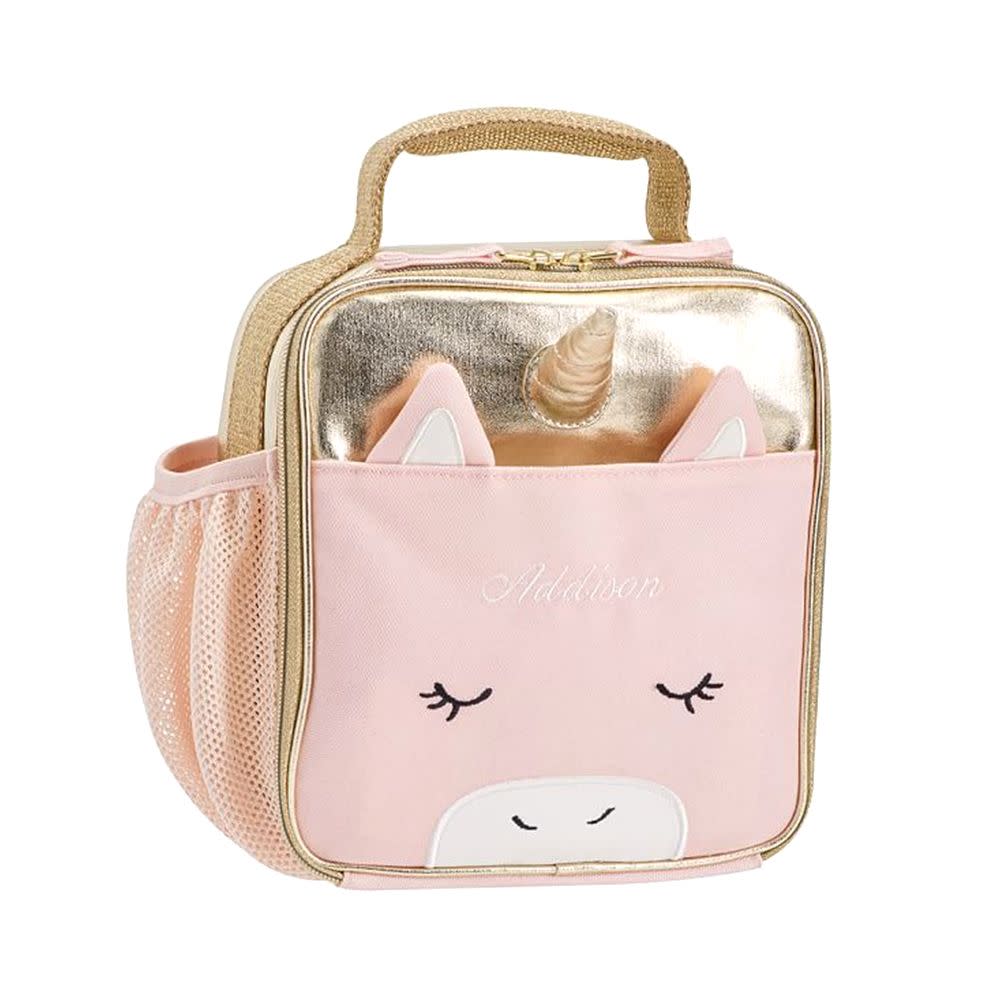 <p><a href="https://go.redirectingat.com?id=74968X1596630&url=https%3A%2F%2Fwww.potterybarnkids.com%2Fproducts%2Femily-and-meritt-blush-unicorn-lunch-bag%2F%3Fcm_src%3DWsiPip1%26recstrat%3DView-View-1%257CMETA-GRP-CAT-AFF&sref=https%3A%2F%2Fwww.redbookmag.com%2Fabout%2Fg44674686%2Fcool-lunch-boxes-for-kids%2F" rel="nofollow noopener" target="_blank" data-ylk="slk:Shop Now;elm:context_link;itc:0;sec:content-canvas" class="link rapid-noclick-resp">Shop Now</a></p><p>The Emily & Meritt Blush Unicorn Lunch Box</p><p>potterybarnkids.com</p><p>$26.50</p>