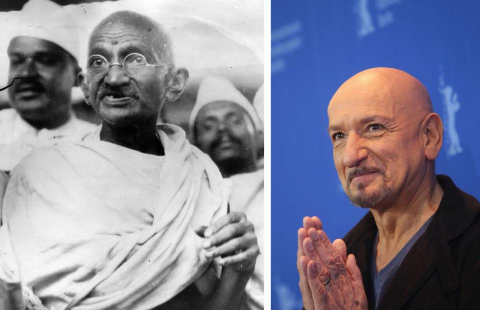 Mahatma Gandhi and Ben Kingsley